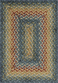 Maples Rugs Marion Bohemian Braided-Style Print Area Rug – Made in USA – by MaplesRugs