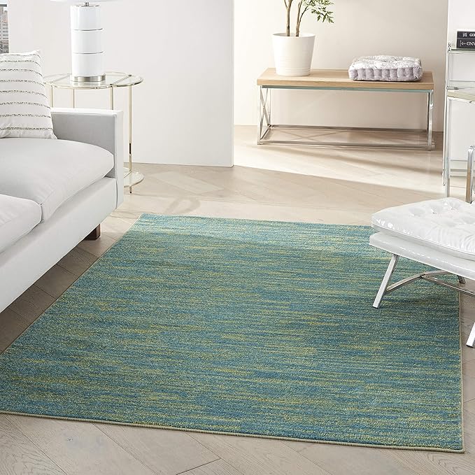 Nourison Home Nourison Essentials Blue Green 4' x 6' Area Rug by NourisonHome