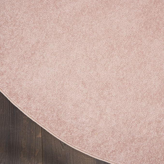 Nourison Home Nourison Essentials Pink 8' x Round Area Rug - Image 7