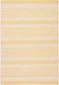 SAFAVIEH Courtyard Collection 6'7" x 9'6" Gold/Beige CY6062 Stripe Indoor/ by Unknown