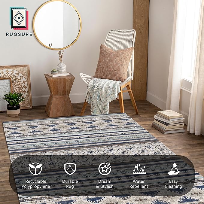 RUGSURE Washable Area Rugs 8' x 10' - Image 4