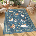 DUKINO 4x6 Area Rug, Non Slip Washable Rug by DUKINO