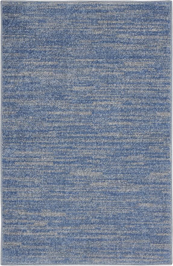 Nourison Home Nourison Essentials Blue Grey 2' x 4' Area Rug - Image 7