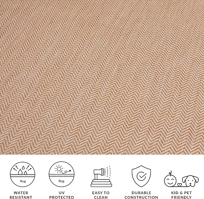 SAFAVIEH Outdoor Square Rug 5'3" - Image 9