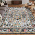 Washable Area Rug 6' x 9' Vintage Traditional Persian Mat by Unknown