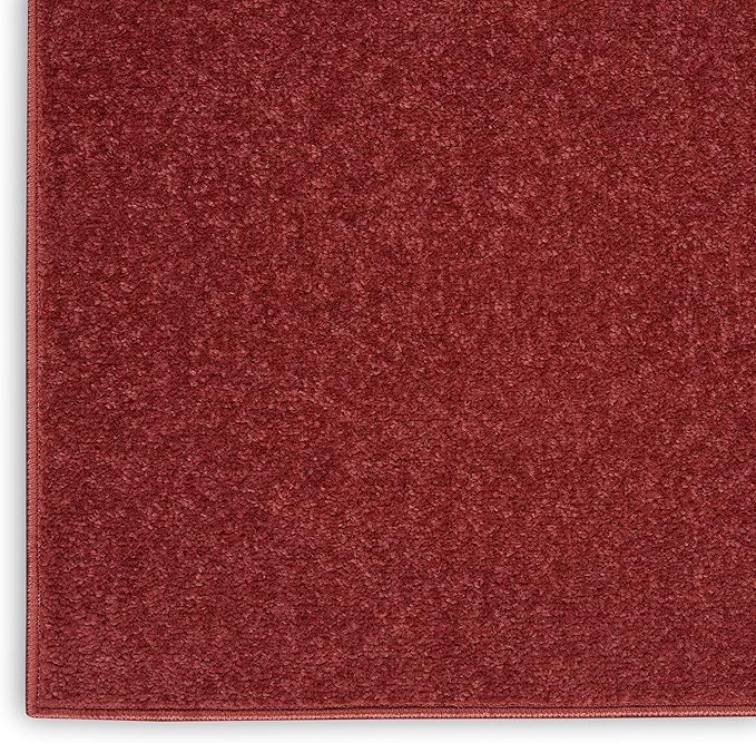 Nourison Home Nourison Essentials Brick Red 2'2" x 7'6" Area Rug - Image 6