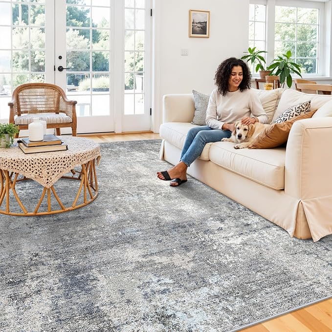 8x8 ft Square Living Room Rug - Image 3