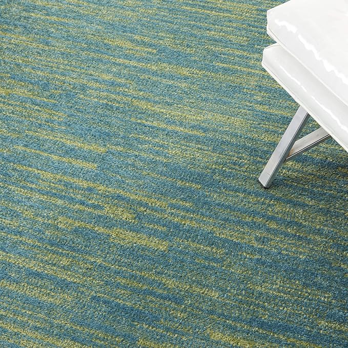 Nourison Home Nourison Essentials Blue Green 5' x 7' Area Rug - Image 3