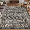 Washable Area Rug 9' x 12' Vintage Traditional Persian Mat by Unknown