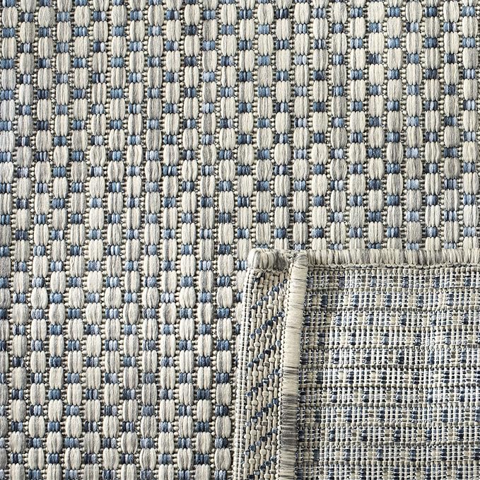 SAFAVIEH Washable Rug Outdoor Courtyard Collection 5'3" x 5'3" Round, - Image 4