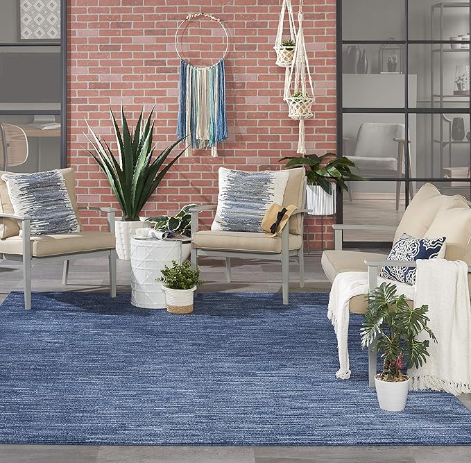 Nourison Home Nourison Essentials Navy Blue 8' x 10' Area Rug - Image 4
