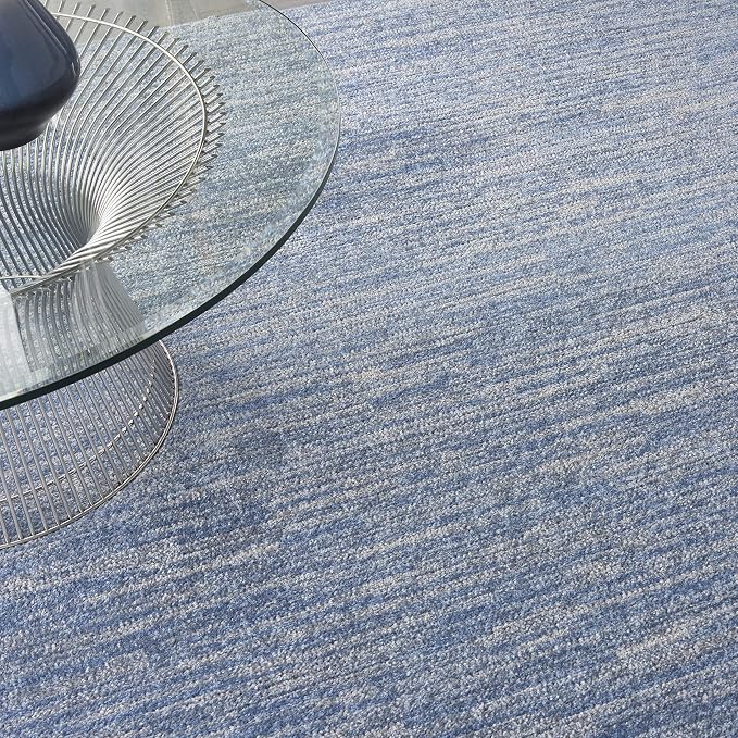Nourison Home Nourison Essentials Blue Grey 9' x Square Area Rug - Image 3