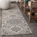 JONATHAN Y Boho Medallion Indoor Outdoor Runner Rug 2X10 Black/Gray, Estrella by JONATHANY