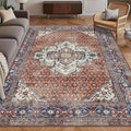 Washable Area Rug 3' x 5 ' Vintage Traditional Persian Mat by Unknown