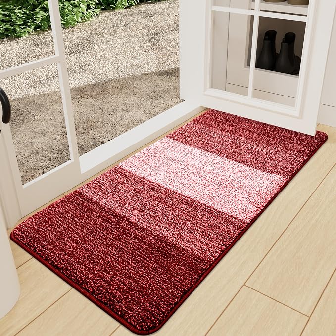 Kitinjoy Indoor Outdoor Door Mat, 71x24 Non-Slip Absorbent Dirt Trapper by Kitinjoy
