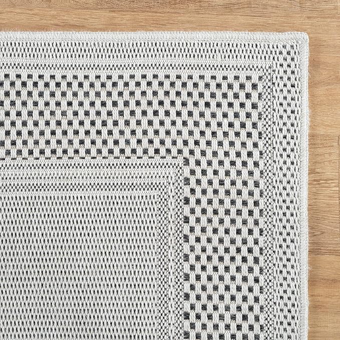 CAMILSON Easy Jute Rug 2x3, Indoor Outdoor Off-White Color Fiber Area Rugs - Image 9
