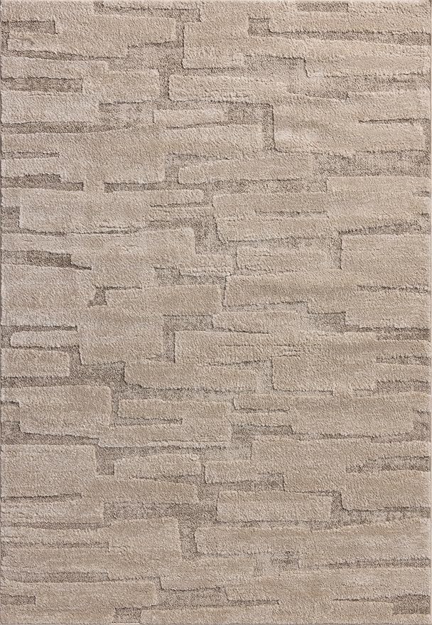 Loloi Amber Lewis Monty Collection MOT-04 Taupe/Beige 5'-3" x 7'-6", .50" Pile - Image 3