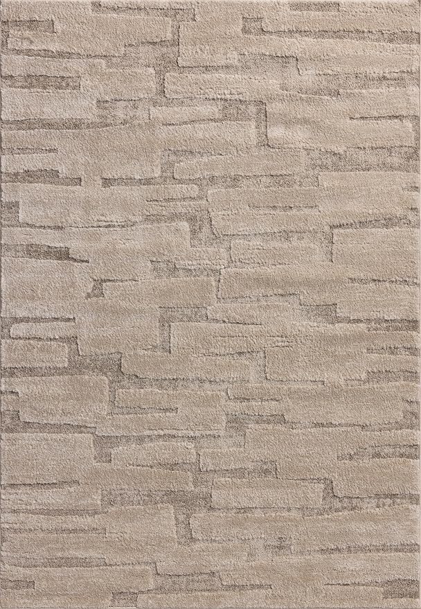 Loloi Amber Lewis Monty Collection MOT-04 Taupe/Beige 4'-0" x 6'-0", .50" Pile - Image 3
