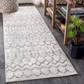 JONATHAN Y Boho Vintage Diamond Cream/Gray Runner Rug 2X10 ft, Moroccan Hype by JONATHANY