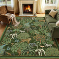 GarveeHome Jungle Animal Print Rug 5x7 Washable Area Rugs by GarveeHome