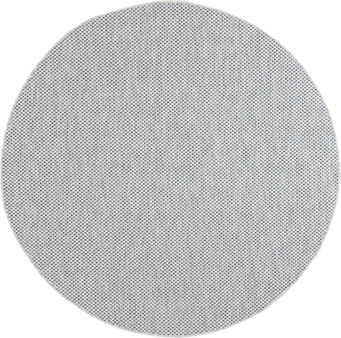 SAFAVIEH Washable Rug Outdoor Courtyard Collection 5'3" x 5'3" Round, - Image 2