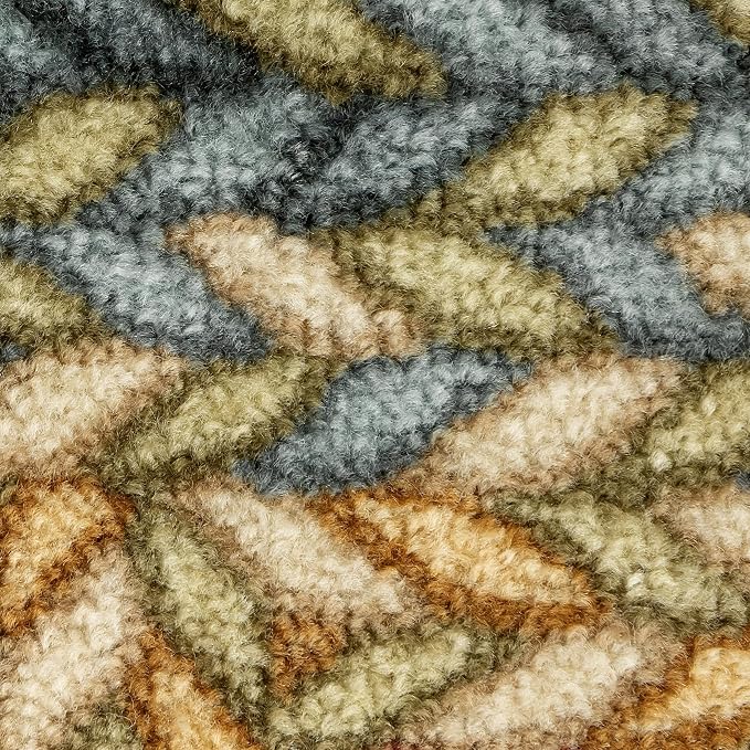 Maples Rugs Marion Bohemian Braided-Style Print Runner Rug – Made in USA – - Image 8