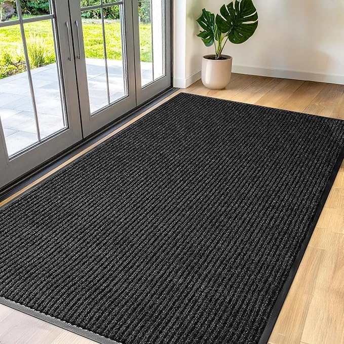 Large Door Mat 3' x 5' Charcoal, Heavy Duty Commercial Floor Mat, Industrial by Unknown