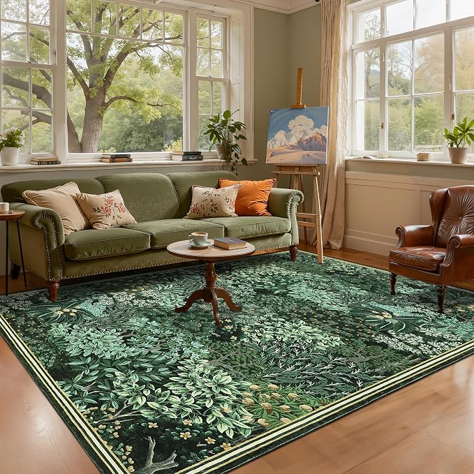 GarveeHome Forest Rug 9x12 Washable Area Rugs - Image 3