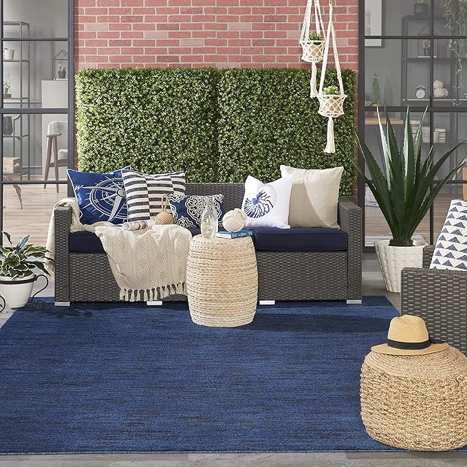 Nourison Home Nourison Essentials Midnight Blue 7' x 10' Area Rug - Image 4