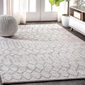 JONATHAN Y Boho Vintage Diamond Cream/Gray Indoor Area Rug 5X8 ft, Moroccan Hype by JONATHANY