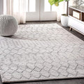JONATHAN Y Boho Vintage Diamond Cream/Gray Indoor Area Rug 8X10 ft, Moroccan by JONATHANY