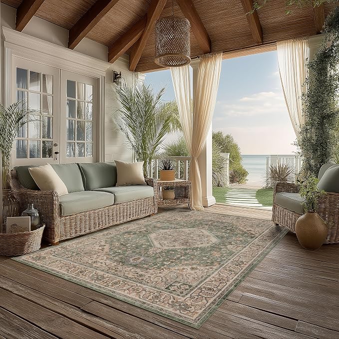 Ruaruarug Washable Area Rug 5x7 - Image 3
