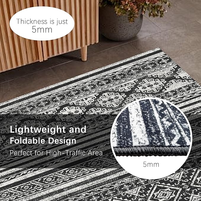 RUGSURE Washable Area Rugs 6' x 9' - Image 5