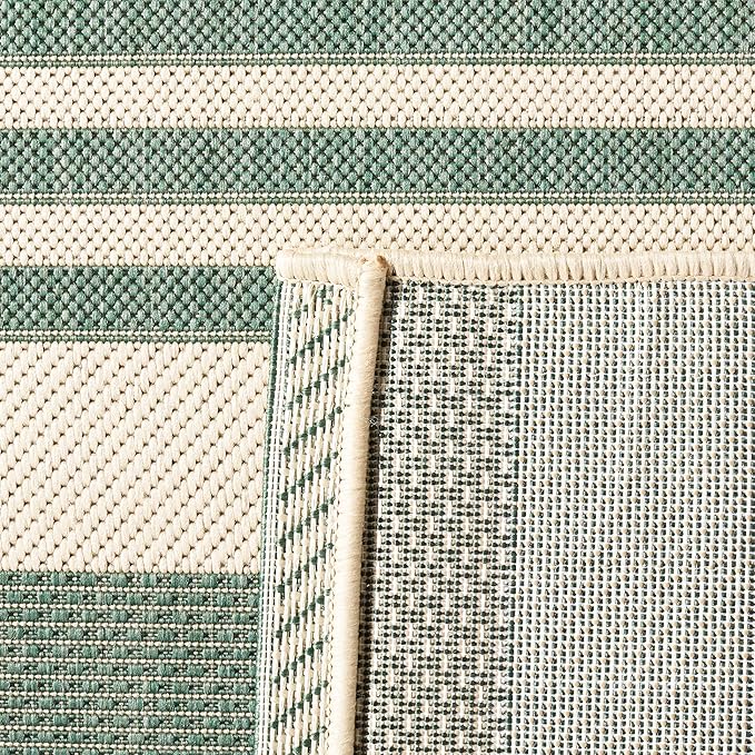SAFAVIEH Courtyard Collection 2' x 3'7" Beige/Dark Green CY6062 Nautical - Image 9