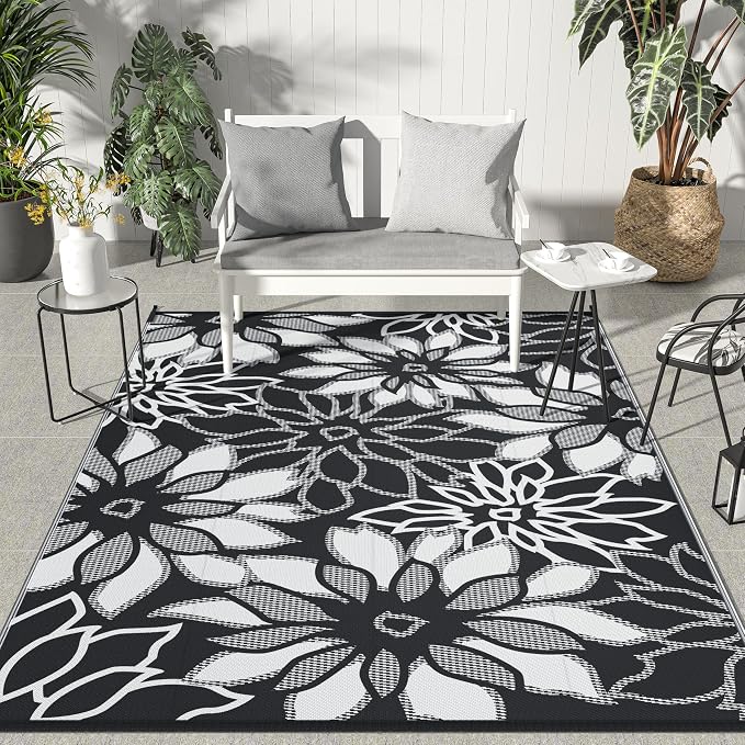 GENIMO Outdoor Rug Waterproof for Patio Decor, Large Area Rugs Mats for RV by GENIMO