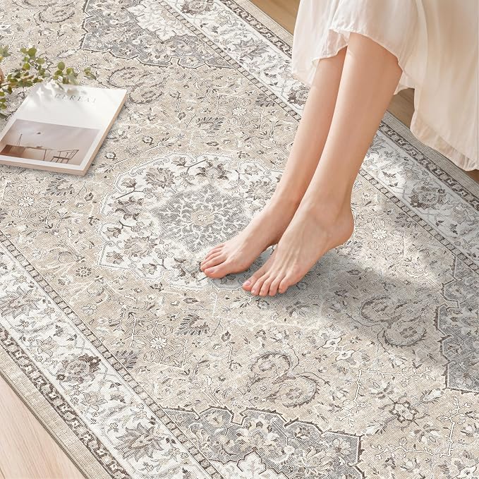 Washable 2x8 Hallway Runner Rug: Vintage Water Resistant Kitchen Entryway Rug - Image 9