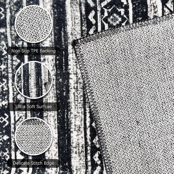 RUGSURE Washable Area Rugs 6' x 9' - Image 6