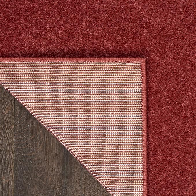 Nourison Home Nourison Essentials Brick Red 2'2" x 7'6" Area Rug - Image 4
