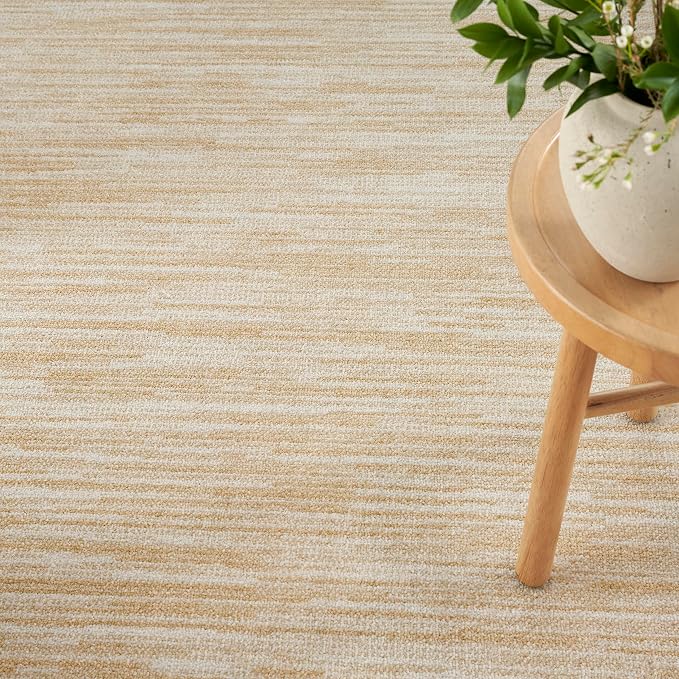 Nourison Home Nourison Essentials Ivory Gold 5' x Square Area Rug - Image 5