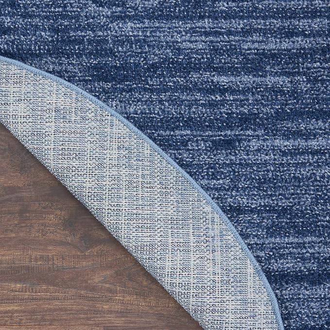 Nourison Home Nourison Essentials Navy Blue 6' x 9' Oval Area Rug - Image 10