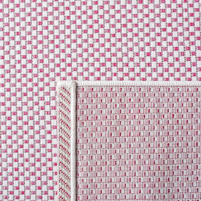 SAFAVIEH Courtyard Collection 2'3" x 8' Ivory/Pink CY8521 Indoor/ Outside - Image 8